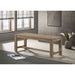Malvika - Trestle Base Dining Bench - Brown Furniture Max