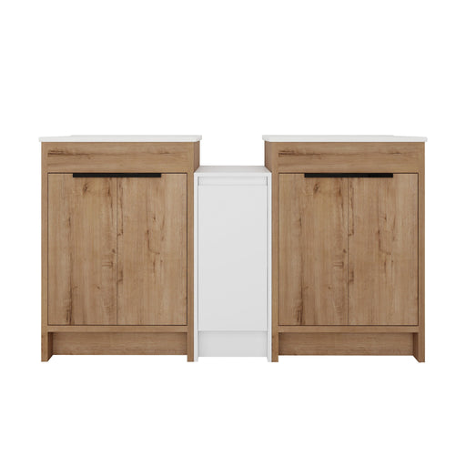 Freestanding Bathroom Vanity & Sink, Storage Cabinets, Soft Closing Doors Home Essentials