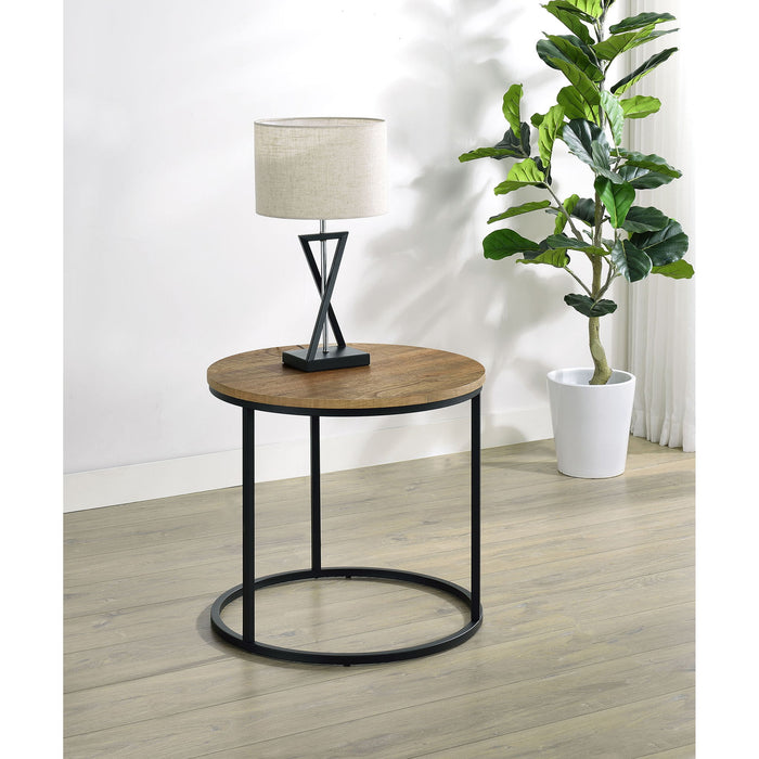 Arrize - Round Side End Table - Mango Color Furniture Max