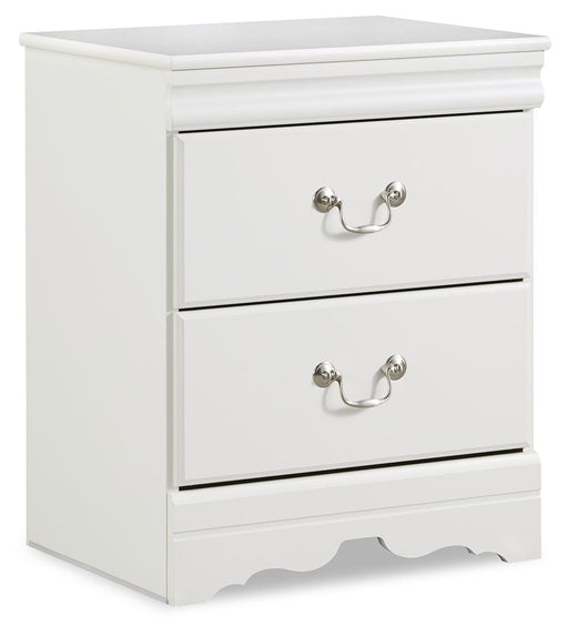 Anarasia - Two Drawer Night Stand - White Signature Design by Ashley®