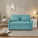 3 In 1 Convertible Sleeper Sofa Bed, Modern Fabric Loveseat Futon Sofa Couch With Pullout Bed, Small Love Seat Lounge Sofa With Reclining Backrest, Furniture For Living Room Home Essentials