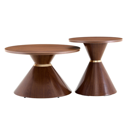 2 Piece Round Coffee Table Set For Living Room Home Essentials