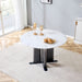 Round Dining Table With Cross Base, Modern Home Furniture Home Essentials