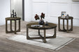 Kerby - Round End Table - Dark Brown New Classic