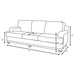 Anderson - 2 Piece Cushion Back Living Room Set - Gray Furniture Max
