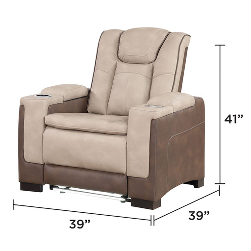 Bruno - Power Recliner Chair With LED Lighting Matrix Furniture Group