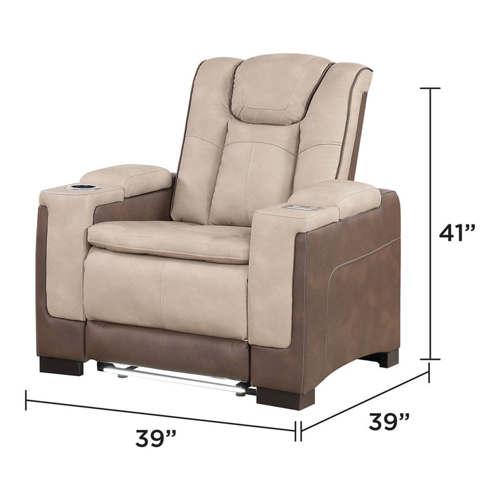 Bruno - Power Recliner Chair With LED Lighting Matrix Furniture Group