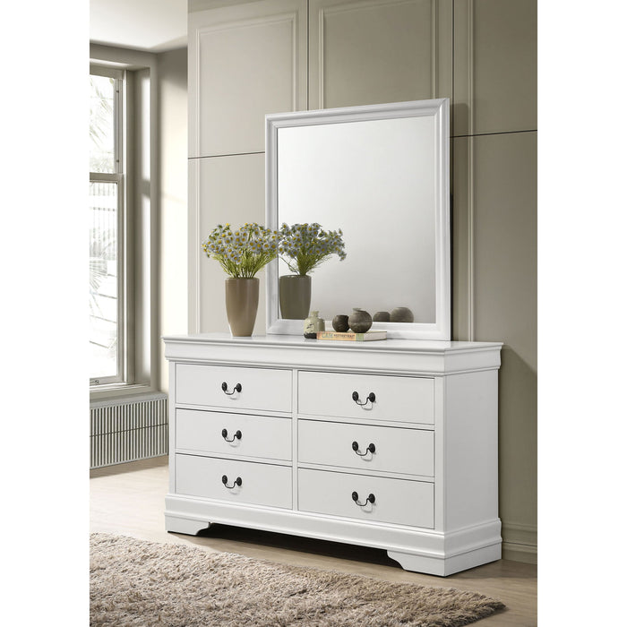 6 Drawer Dresser With Mirror Furniture Max