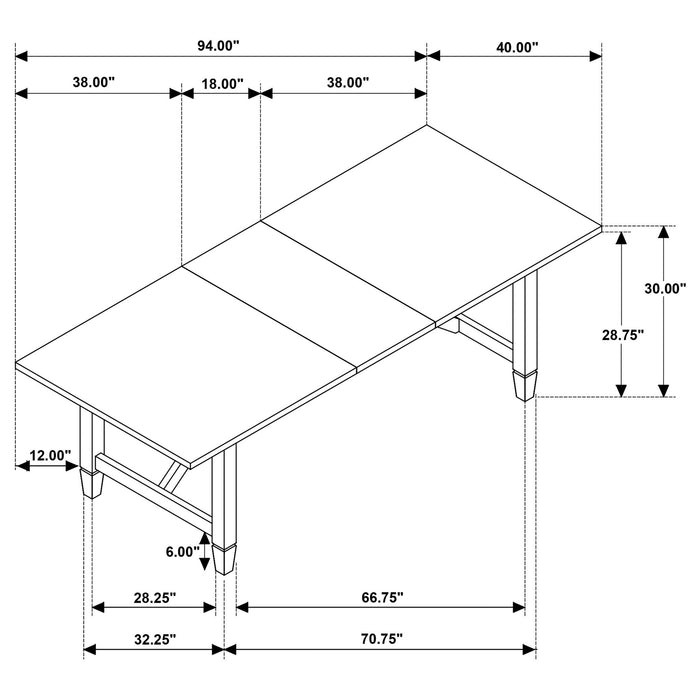 Jamie - Rectangular Dining Table Set Furniture Max