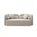 2 Seater Sofa Couch For Living Room - Light Beige Home Essentials