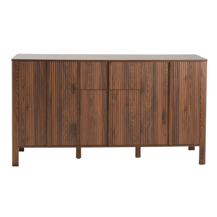Colored Fluted Sideboard With 3 Doors And 1 Drawer Noble House