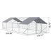 Outdoor Chicken Coop Large Space With Safety Features - Silver Gray Daily Nest