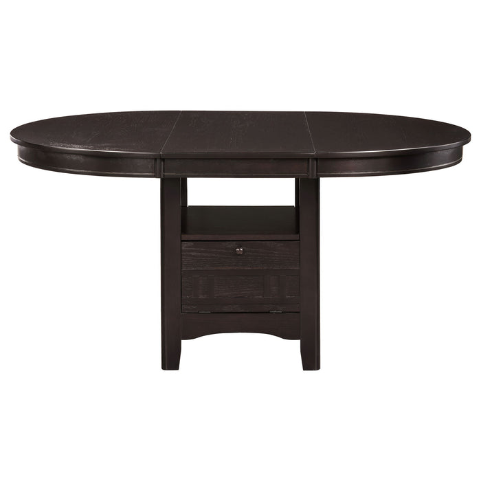 Illkirch - Oval Extension Leaf Dining Table With Expandable Surface - Espresso Furniture Max
