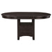 Illkirch - Oval Extension Leaf Dining Table With Expandable Surface - Espresso Furniture Max