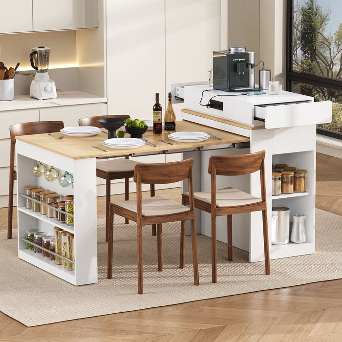 Extendable Dining Table With Folding Top Hearth and Haven