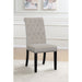 Tufted Rolled Backrest Side Chairs (Set of 2) Furniture Max