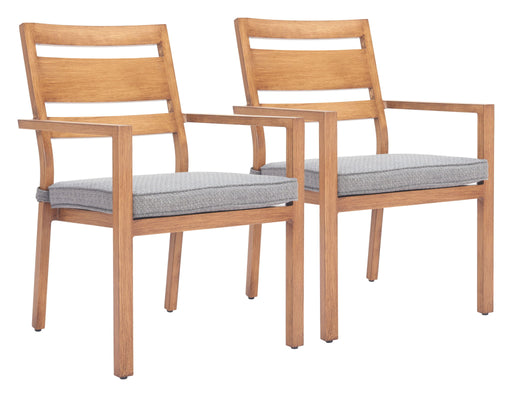 Rader - Outdoor Dining Chair (Set of 2) - Natural Zuo Modern