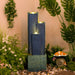 3 Tier Waterfall Fountain With LED Lights - Gray Daily Nest