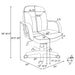 Office Chair With Casters Ergonomic Design For Workspaces - Black Furniture Max
