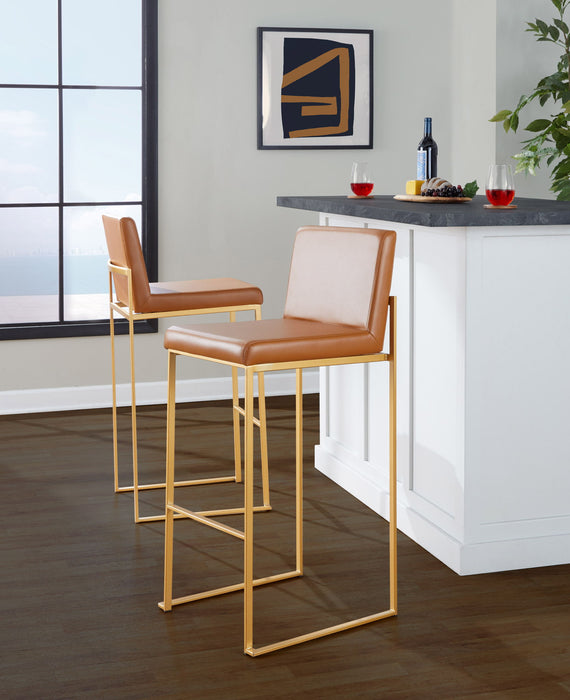 Fuji - Contemporary Design High Back Barstool Lumi Source