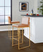 Fuji - Contemporary Design High Back Barstool Lumi Source