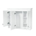 Wall Mount Mirror Cabinet With Adjustable Shelves, Soft Closing Hinges Hearth and Haven