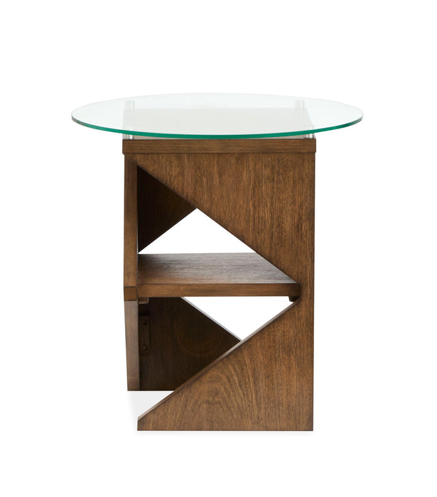 Vector - Round Accent Table - Russet Magnussen Furniture