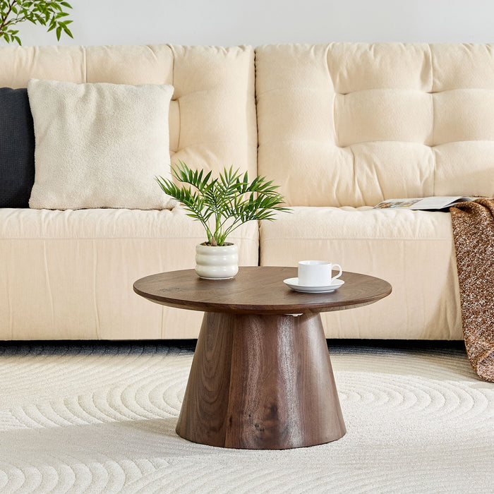 Circular Coffee Table With Adjustable Feet Home Essentials