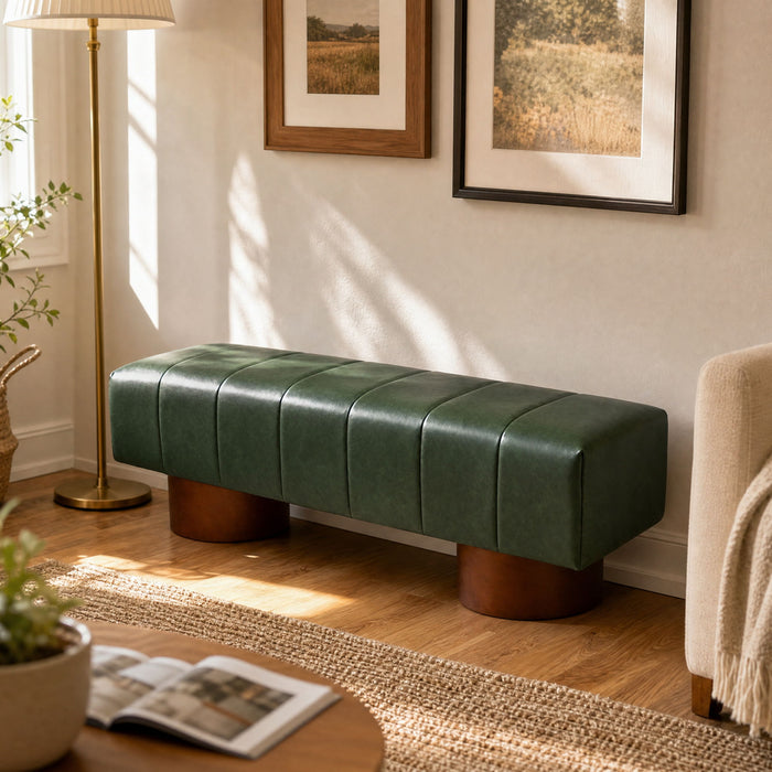 Modern Upholstered Dining Bench Noble House