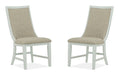 Heron Cove - Upholstered Host Side Chair (Set of 2) - Dark Brown Magnussen Furniture
