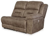 Ravenel - Raf Reclining Power Loveseat - Faux Leather - Fossil Signature Design by Ashley®