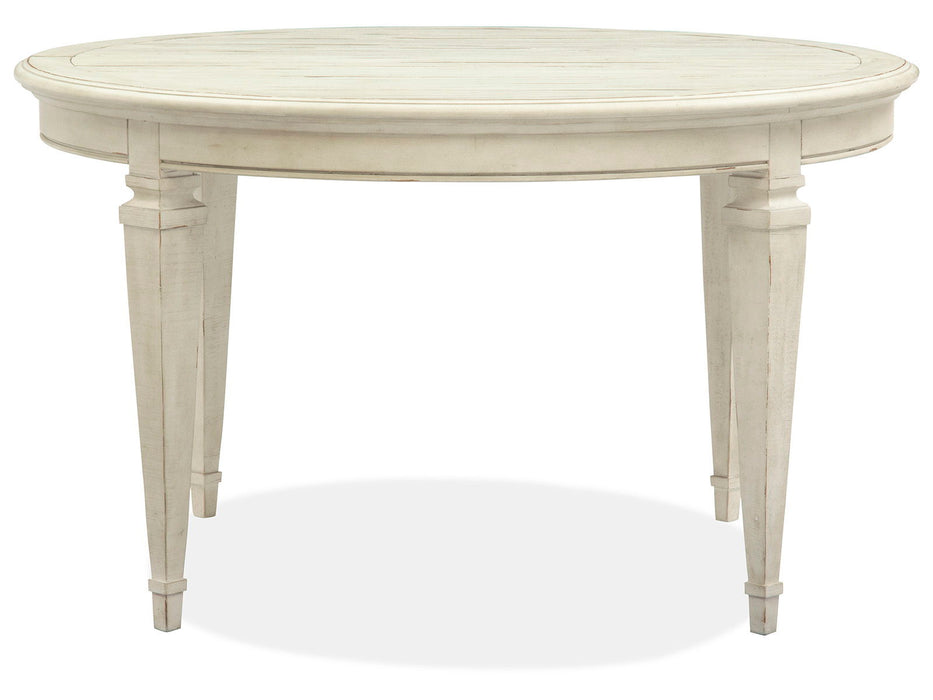 Newport - Extendable Round Dining Table Set Magnussen Furniture