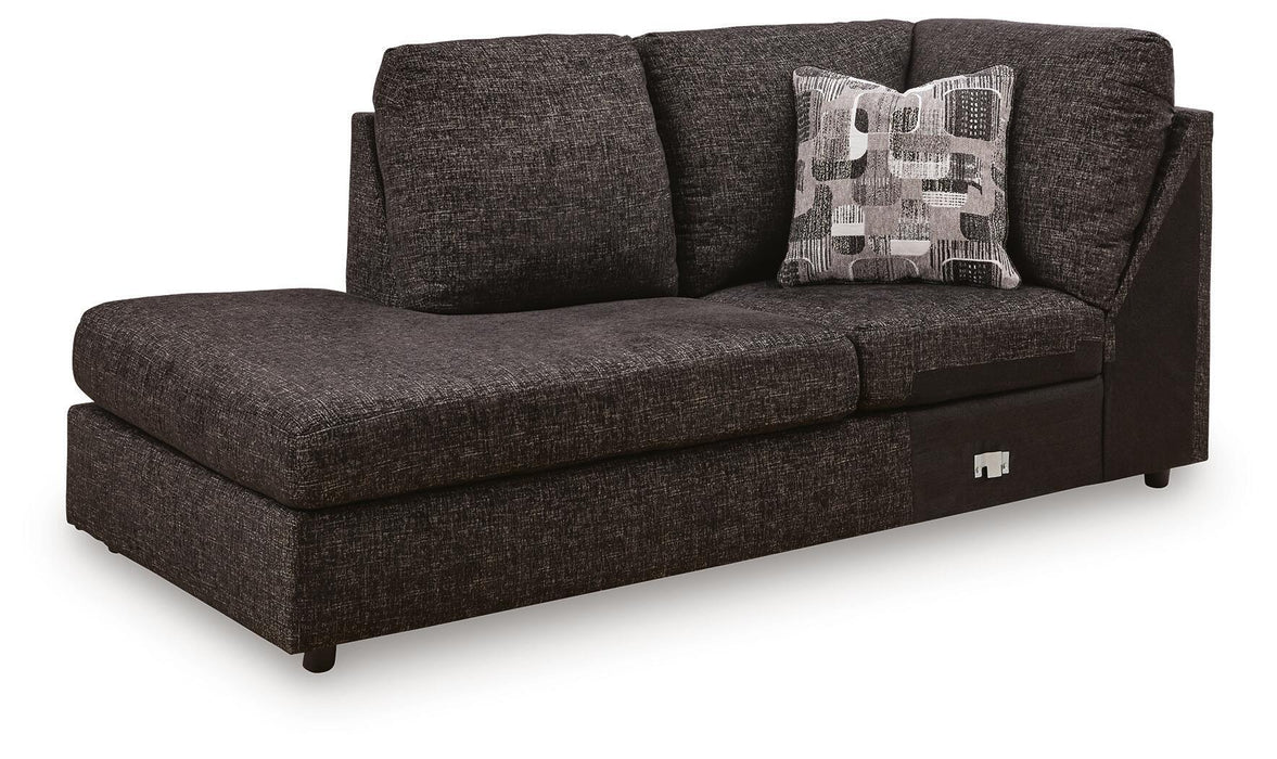 Lentiz - LAF Corner Chaise - Onyx Signature Design by Ashley®