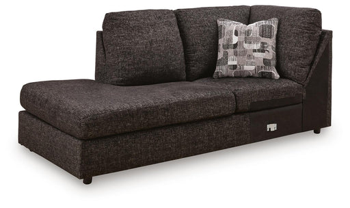 Lentiz - LAF Corner Chaise - Onyx Signature Design by Ashley®