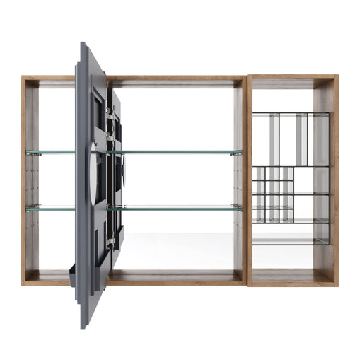 Wall Mounted Bathroom Mirror Cabinet, Adjustable Shelves - Imitative Oak Home Essentials