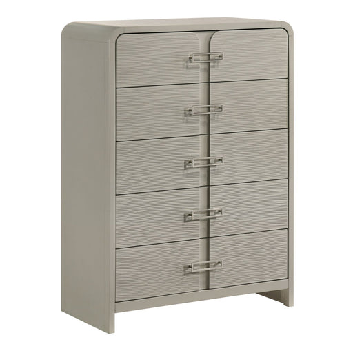 Aria - 5 Drawer Chest - Beige Home Essentials