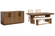 Marcel - Extendable Trestle Dining Table Set Magnussen Furniture