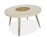 Lenox - Round Dining Table - Warm Silver Magnussen Furniture