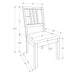 Dining Chair, Side, Upholstered For Dining Room, Transitional (Set of 2) - Brown 8th Street