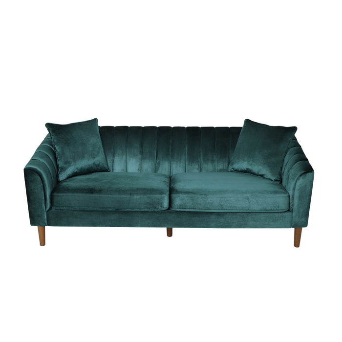 Contemporary 3 Seater Sofa With Accents Noble House