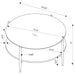 Jackel - 2 Piece Round Coffee And End Table Set - Gold Furniture Max