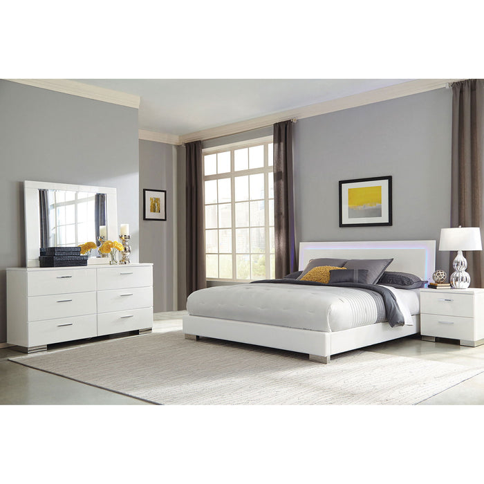 Dulcey - Bedroom Set With LED Lighting Furniture Max