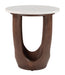 Vaan - Side Table - White / Walnut Zuo Modern