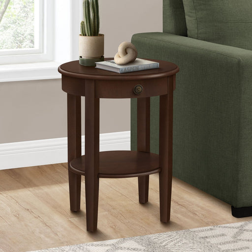 Accent Table, 2 Tier, Transitional - Espresso 8th Street