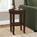 Accent Table, 2 Tier, Transitional - Espresso 8th Street