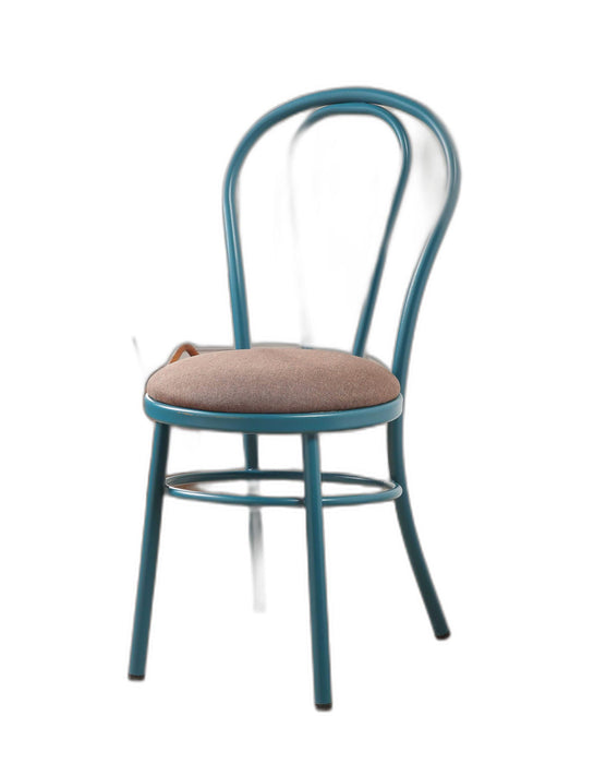 Arch Style Back Restaurant Dining Chairs (Set of 2) - Teal And Taupe