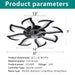 Flower Ceiling Fan With Remote Controlled LED Light, Flush Mount DC Motor Fan Daily Nest