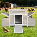 Large Chicken Coop Outdoor Hen House With Dual Nesting Boxes Daily Nest