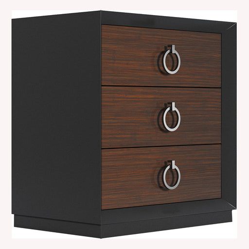 Emporio - Nightstand - Black / Dark Brown Franco Spain
