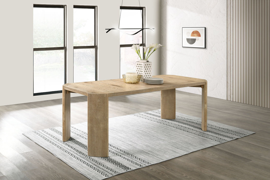 Magnus - Extendable Rectangular Dining Table - Oak Finish Lilola Home